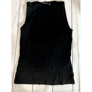 ASOS Design Black Sleeveless Fitted Women's Top (US2)